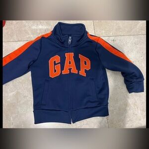 GAP Dark Blue Jacket with Bright Orange Details